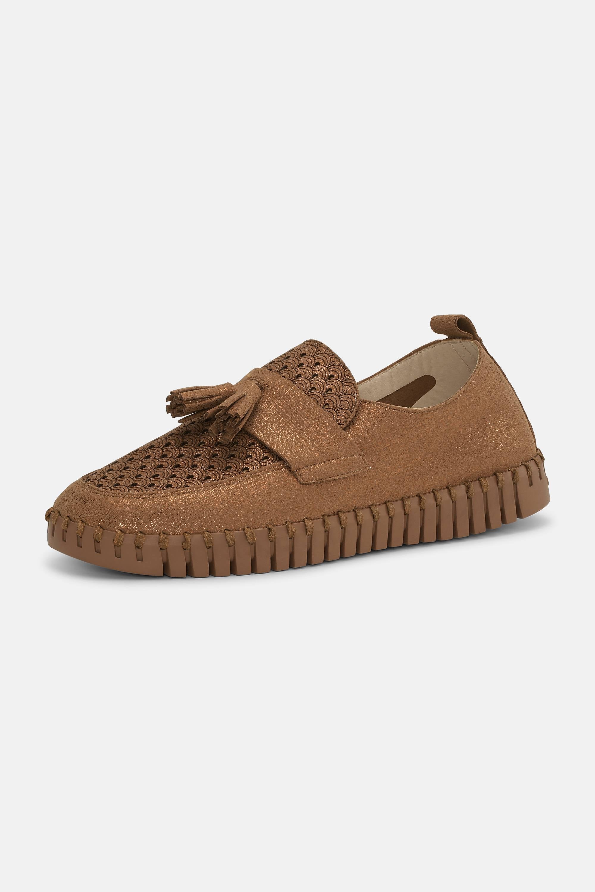Tulip Loafer Tassel - Nougat Tannin